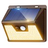 Solar Lights Outdoor 1 Pack, 140LED/3 Modes Motion Sensor Lights
