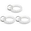 TENOC Spiral Coil Keychain 3 Pcs, Anti-lost Key Chain Holder