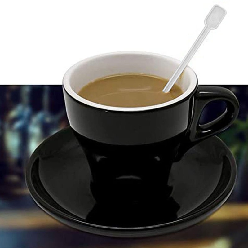 AXLIZER 200PCS Mini Plastic Coffee Blender Spoon & Tea Stirrer