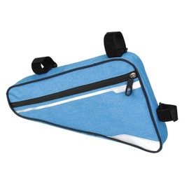 Keenso Bike Bag, Large Capacity Waterproof Triangle Bike Frame Bag for Mountain Road Bike Cycling Bag (Blue)