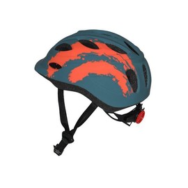 Kids Childrens Cycle Cycling Scooter In Mold Helmet 46-52cm Grey Orange Adjustable