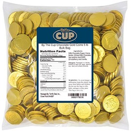 By The Cup Chocolate Gold Coins 5 lb Bulk Bag