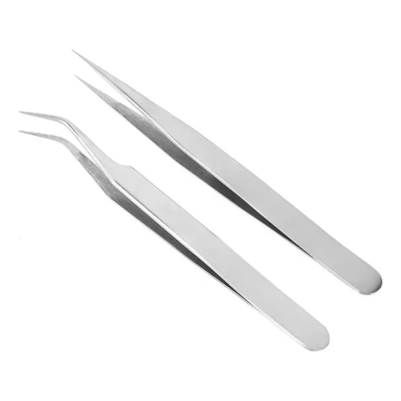 Beauty Tools Pinza Recta De Precisión Para Extensión De Pestañas