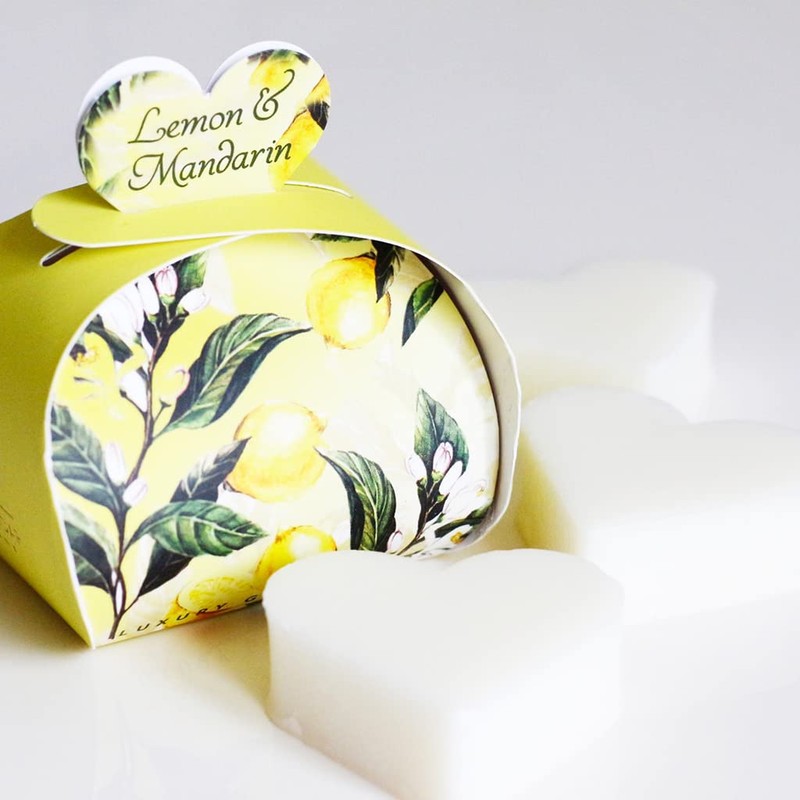 The English Soap Company, Luxury Packed Guest Soaps, Lemon &