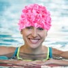 Didiseaon Flower Swim Cap Petal Shower Cap for Women Girls