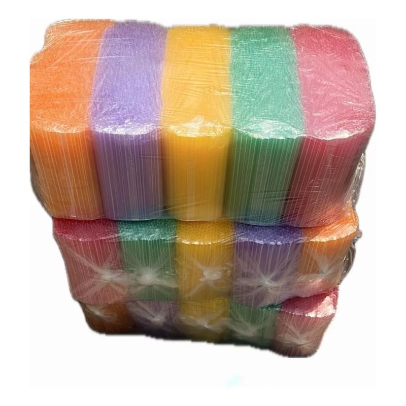 # 1 Kg De Popotes Desechables De Colores Para Bebidas