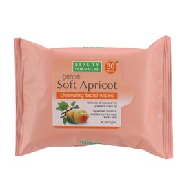 Beauty Formulas Gentle Soft Apricot Cleansing Facial Wipes 30'S