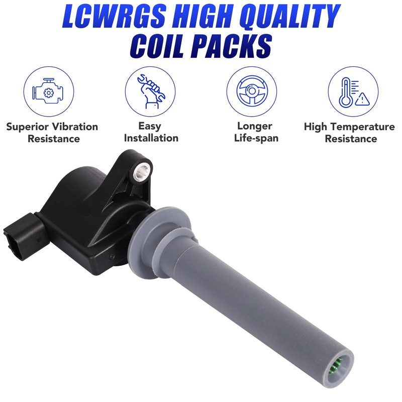 Set of 6 Ignition Coil Pack Spark Plugs for 3.0L