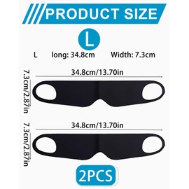 TPZORJX Pack of 2 Zero Stress Sleep Eye Mask, Lightweight, Breathable Blackout Eye Mask, Elastic Ear Hanging Eye Mask, Elastic Bands for All Sleeping Positions (Black)