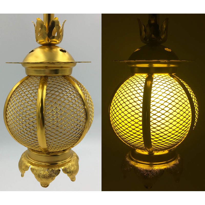 Hanging Lanterns (LED Wire Set) Aluminum Round Large Diameter 4.3