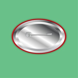 "I Have Impaired Vision" (S) Large Pin Button Badge. Disability Awareness Badges. Holder. High Visibility. Oval