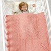 mimixiong Baby Blanket Knit Cellular Cotton Swaddle Soft Baby Blanket