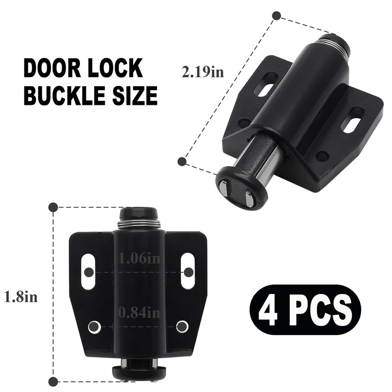 Soft Close Push Open Door Catches Pressure Touch Release Latches