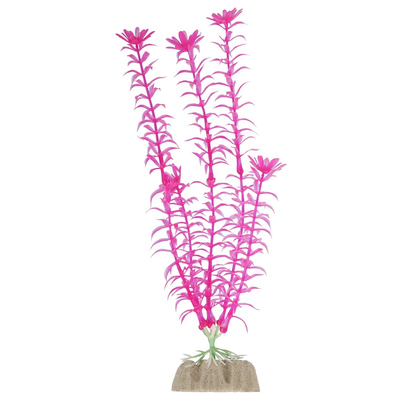 GloFish Fluorescent Plant, Blue Small, Aquarium Décor, Fluoresces Under Blue