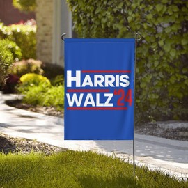 Harris Walz 2024 Garden Flag 28x40 Harris Walz 2024 President Yard Flag Sign Double Sided Harris Walz 2024 House Flag No Flagstand