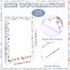 Roowest 150 Sheets Wildflower Printer Paper Decorative Stationery Paper 8.5