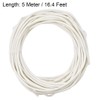 uxcell Insulation Braid Sleeve, 16.4Ft-2mm High Temp Silicone Fiberglass Sleeve