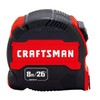 CRAFTSMAN Measuring Tape 26FT/8M with Easy Grip Ergonomic Design (CMHT37447S)