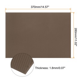 HARFINGTON Rubber Sole Sheet 1.8mm Thick Repair Non-Slip Replacement Pad for Shoes Bottom Repairing, Brown