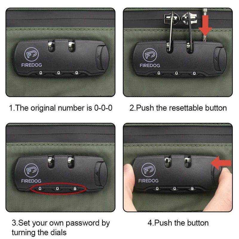 FIREDOG Smell Proof Duffle Bag, Large Smell Proof Bag for