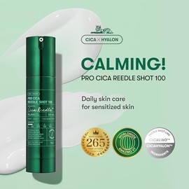 Pro Cica Reedle Shot 100 by Vt Cosmetics for Women - 1.69 oz Serum | Suero Calmante con Exosomas de Cica, Extracto de Árbol de Té, Beta-glucano, Ácido