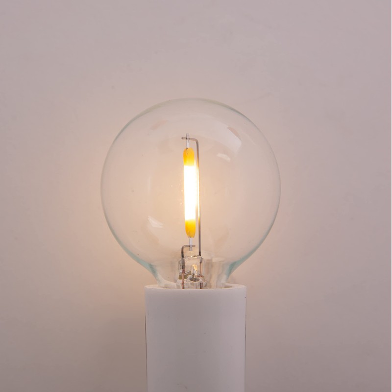 Creative Hobbies Clear LED Globe G40 Replacement Bulbs for Outdoor