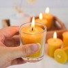 TELOSMA Natural Beeswax Votive Candles in Bulk - Small Beeswax
