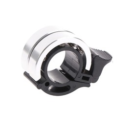 PTZMZB Bicycle Bell, Double Bell Aluminum Safety Bicycle Handlebar Bell with Loud Crisp and Clear Sound,Bicycle Bells for Adults or Children,for Handlebars 22mm[0.78inches] (Silver)