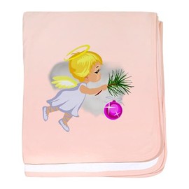 CafePress Christmas Angel Baby Blanket, Super Soft Newborn Swaddle