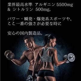 JAY&CO. 最高水準 1回当たり5500mg+500mg アルギニン ハイロード (パワー・瞬発・爆発系) (ノーフレーバー 無味, 30回分 330g)