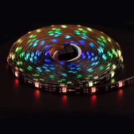 BTF-LIGHTING WS2811 IC=RGB+IC Addressable Dream Color LED Strip 16.4FT 30LEDs/m 10Pixels/m IP65 Splash Proof Black PCB Flexible DC12V Chasing Effect for Home Indoor Decor(No Adapter or Controller)