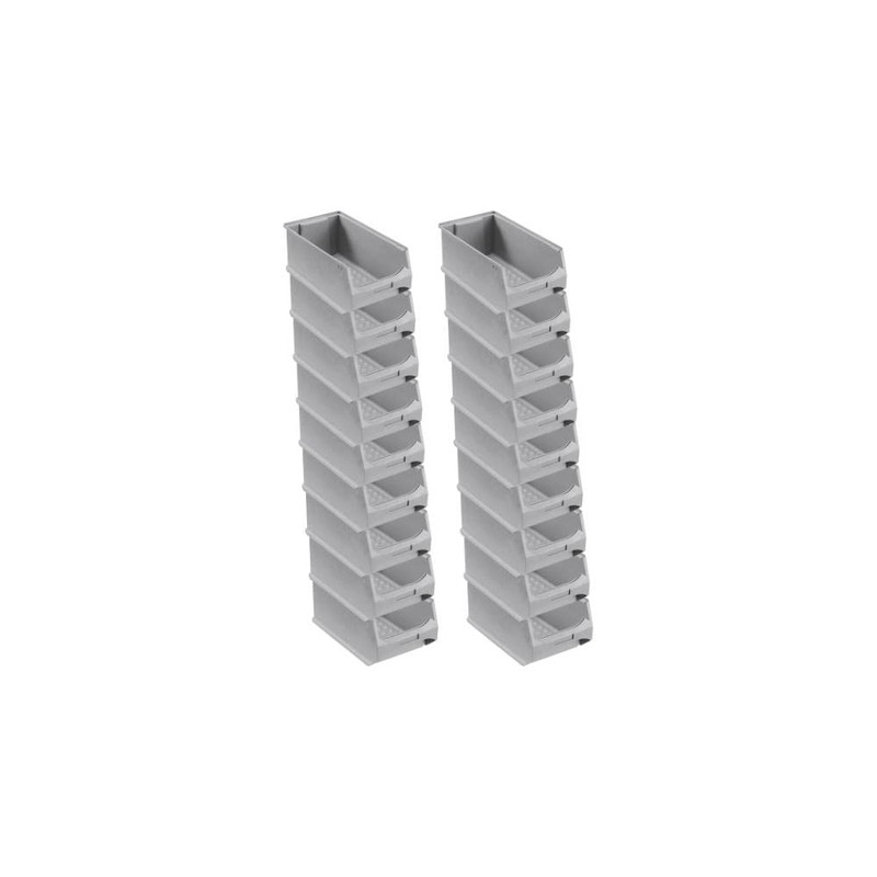 SuperSparSet 18 x Grey Storage Boxes 4.0 H x W