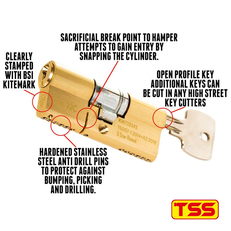TSS High Security TS007 3 Star British Standard Insurance Approved