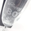ukgiftstoreonline 80th Birthday Stars Champagne Flute Glass Gift Boxed