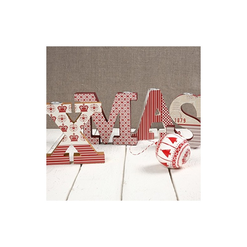 Creativ 26622 20.5 cm 1-Piece Papier Mache Letter W, Beige