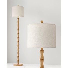 BOBOMOMO 62" Farmhouse Floor Lamp for Living Room, Retro Corner Floor Lamp Rotary Switch, Rustic Standing Lamp for Bedroom, Corner, Nursery, Dining Room, Bedroom, House