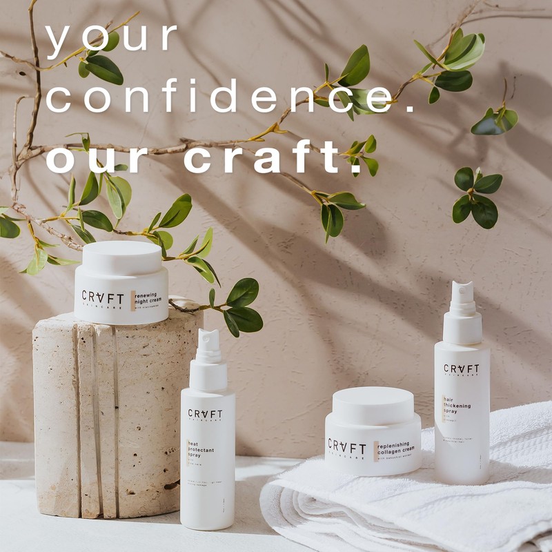 CRVFT Hair Heat Protectant Spray 4oz – Lightweight, Thermal Hair