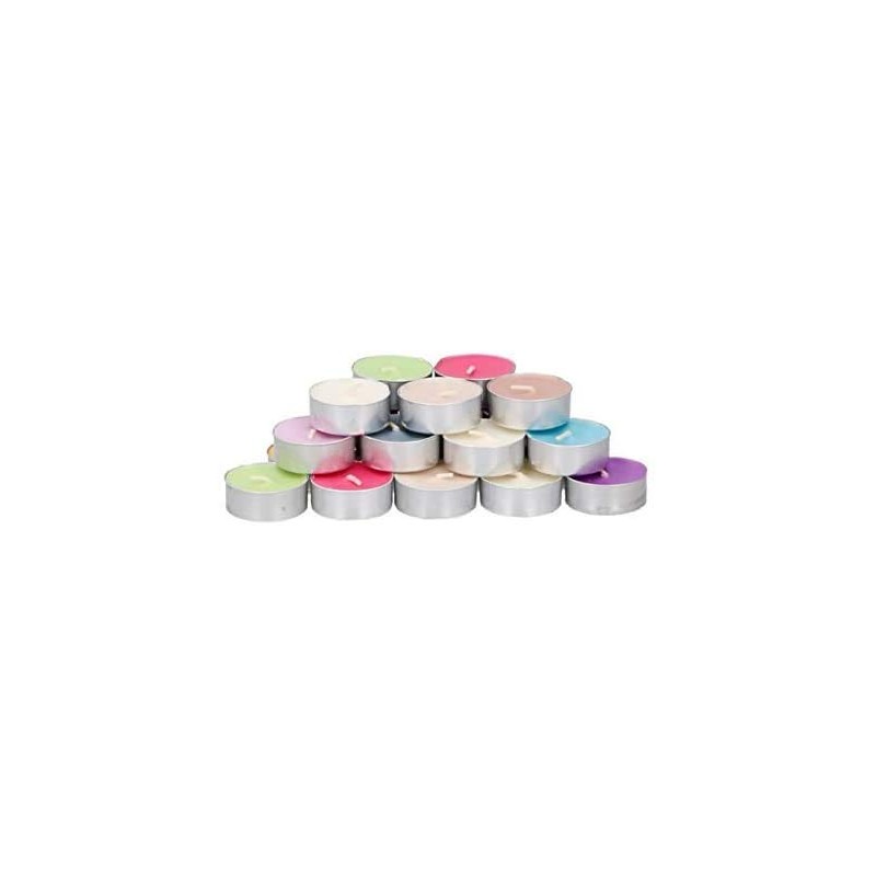 Pack of 60 Scented Tea Lights Strawberry with Cream