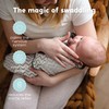 CuddleBug Swaddles for Newborns (3-Pack) - 100% Cotton Velcro Baby