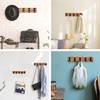 TONGNENGLIU Modern Wall Mounted Coat Rack, Floating Rack with Retractable