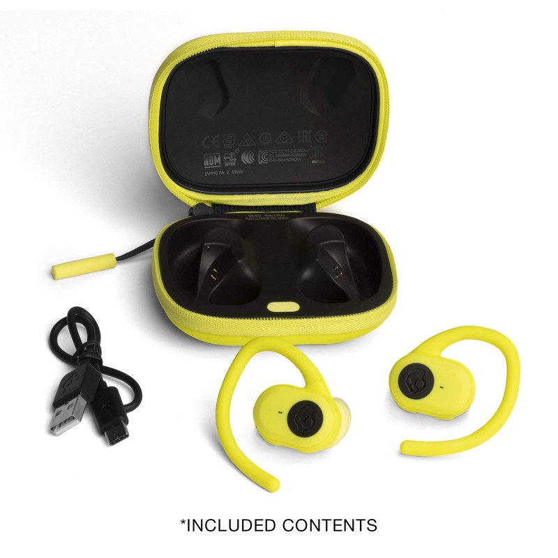 Skullcandy Push Ultra True Wireless In-Ear Earbuds - Electric Yellow