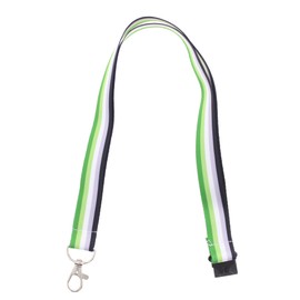 Zac's Alter Ego Aromantic Accessories - Flag Badge Lanyard Whistle