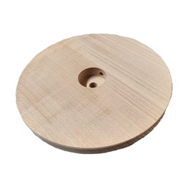 B&P Lamp® Modern Style Unfinished Wooden Lamp Base, 5 1/2 Inch Top by 7 Inch Bottom by 1 1/4 Inch Height