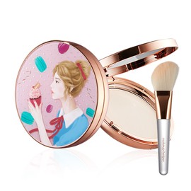 Makeup Helper Art Pact Original Pro Finish 23g Lovely Rachel + Powder Brush Set, No. 21 Light Pink