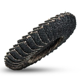 BHA Zirconia Curved Edge Fillet Weld Quick Change Flap Discs, 3 Inch - 10 Pack (120 Grit)