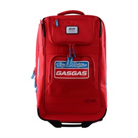 Troy Lee Designs GasGas Team Short Haul Roller Gear Bag, GasGas Racing Team, Easy Mobility Travel Gear Bag, Carry-On Approved, Red, SKU 616318000