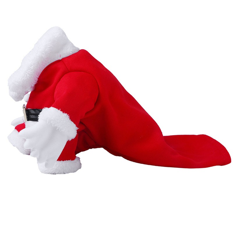 Dog Christmas Costumes Red Color Multifunctional Cute Dog Santa Suit