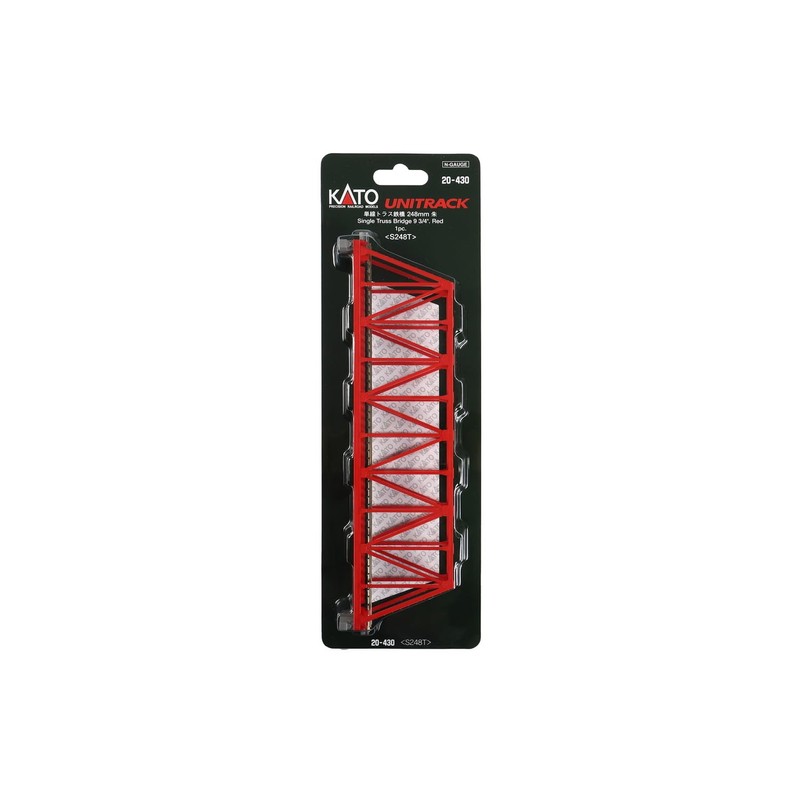 N 248mm 9-3/4" Truss Bridge, Red
