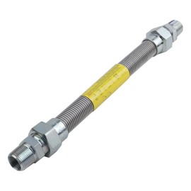 LONGKEES 0L4836A Fuel Line Flex 3/4" No PVC Fuel Supply Flex Hose 0D3031 Stainless Steel Flex Hoses