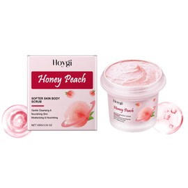 Honey Peach Softer Skin Body Scrub, 100G, Gentle Exfoliation And Radiant Skin, Deeply Moisturize And Keep Skin Hydrated.
